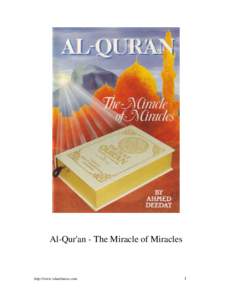The Quran, The Miracle Of Miracles