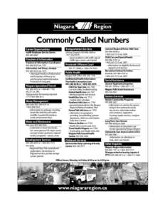 Commonly Called Numbers Niagara Falls