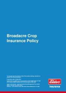 EIN100140 Broadacre Insurance Policy 05-12