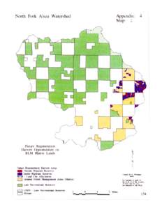 North Fork Alsea River Watershed Analysis, Future Regeneration Harvest Opportunities Map