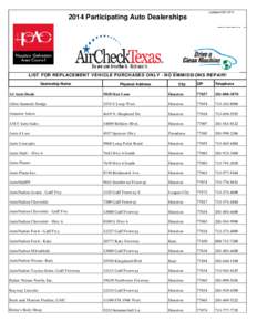 2014 Participating Auto Dealers - In Progress[removed]xlsx