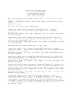 COUNTY BOARD OF COMMISSIONERS January 07, 2002 PROCEEDINGS Re-organizational Meeting COUNTY BOARD MEETING ROOM DAKOTA COUNTY COURTHOUSE Chair Engel called their re-organizational meeting to order at 1:30 p.m. with