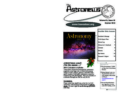 Hawaiian Astronomical Society: Event Calendar - Night Sky Network