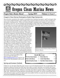 Clean Marina Newsletter 2008 spring b&w