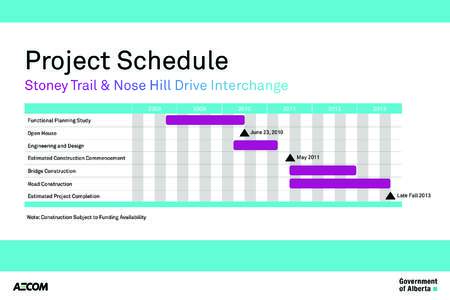 Project Schedule Stoney Trail & Nose Hill Drive Interchange[removed]