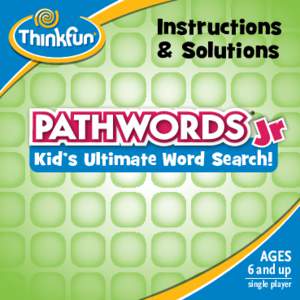 Instructions & Solutions Kid’s Ultimate Word Search!  6 and up