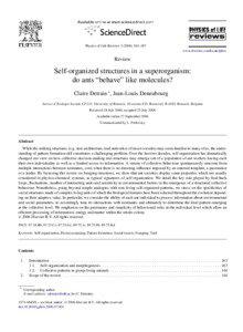 Myrmicinae / Ecitoninae / Superorganisms / Symbiosis / Dolichoderinae / Ant / Weaver ant / Swarm behaviour / Argentine ant / Hymenoptera / Biology / Entomology