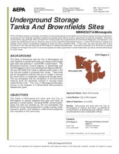 Underground Storage Tanks And Brownfields Sites MINNESOTA/Minneapolis