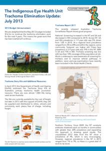 Trachoma Elimination Update_ July2013_final