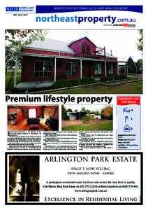 MAY 18-24, 2012  Premium lifestyle property PROPERTY of the week
