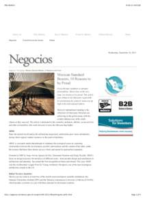 PRO MEXICO  About Us Negocios:49 AM