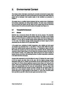 3.  Environmental Context This chapter (where information concerning the terrestrial environment is largely taken from Low[removed]describes the broad environmental and social context within which the