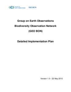 Microsoft Word - GEO BON Detailed Implementation Plan[removed]doc