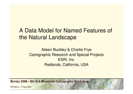 Microsoft PowerPoint - A Data Model for Named Features6.ppt