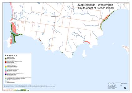 Map Sheet 34 - Westernport South coast of French Island Tankerton !