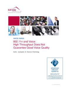 802.11n: High Throughput Doesn’t Guarantee Voice Quality