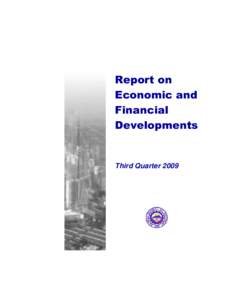 Report on Economic and Financial Developments  Third Quarter 2009