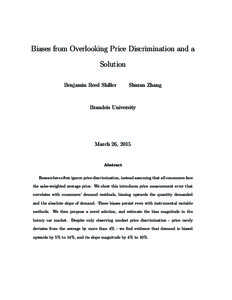 C:/Users/Ben/Dropbox/Research_Projects/Demand Estimation with Tailored Pricing/Writeup/Paper/Biases from Ignoring Price Discrimination and Solutions Mar 27.dvi