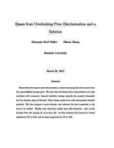 Pricing / Marketing / Consumer theory / Price discrimination / Inverse demand function / Marginal revenue / Supply and demand / Supply / Economic surplus / Economics / Microeconomics / Demand