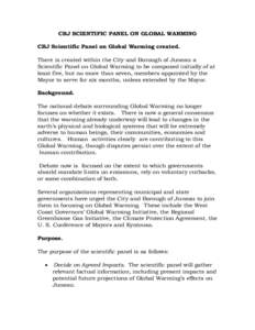 Microsoft Word - CBJ_SCIENTIFIC_PANEL_ON_GLOBAL_WARMING_Mission_Statement.doc