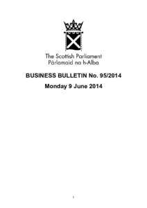 BUSINESS BULLETIN No[removed]Monday 9 June[removed]  Contents
