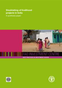 Stocktaking of livelihood projects in India : a synthesis paper