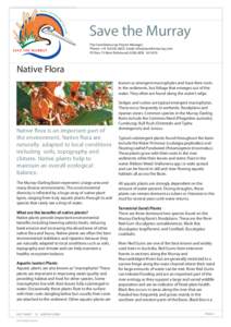 Fact sheet 13 Native flora.indd