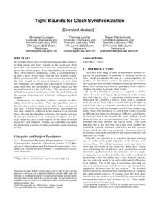 Electrical engineering / Synchronization / Clock signal / Clock skew / Computing / Computer programming / Clock synchronization / Heap / Flow network / Distributed computing