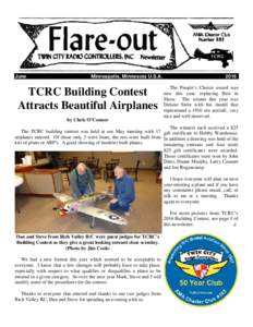 June  Minneapolis, Minnesota U.S.A. TCRC Building Contest Attracts Beautiful Airplanes