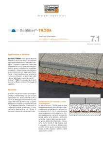 Schlüter®-TROBA Guaina di drenaggio per il deflusso dell‘acqua da infiltrazione 7.1