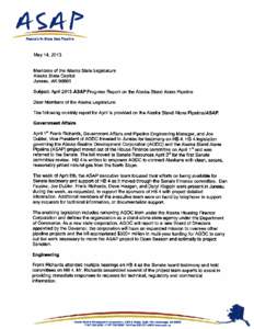 hc Alaska’s In-State Gas Pipeline May 14, 2013 Members of the Alaska State Legislature Alaska State Capitol