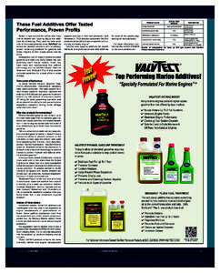 ON  N SPECIAL ADVERTISING SECTION SPECIAL ADVERTISING SECTION These Fuel Additives Offer Tested