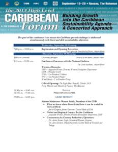 IMF Seminars, Conferences, and Economic Forums: 2013 High Level Caribbean Forum