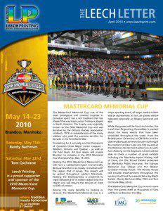 Sports / Ice hockey / Brandon /  Manitoba / Keystone Centre / Memorial Cup