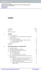 Cambridge University Press[removed]3 - Modelling Drying Processes: A Reaction Engineering Approach Xiao Dong Chen and Aditya Putranto Table of Contents More information