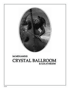 McMenamins  Crystal ballroom January 2012