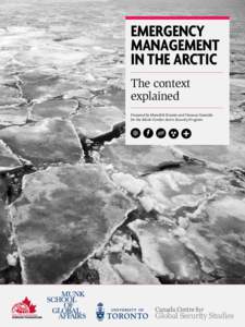 1  Emergency Management in the Arctic The context