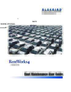 Version 4.1b  Fleet Maintenance User Guide RentWorks v4.1b Fleet Maintenance User Guide