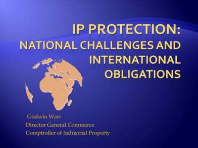International trade / Intellectual property law / Patent offices / Business law / Patent law / Agreement on Trade-Related Aspects of Intellectual Property Rights / Intellectual property / Berne Convention for the Protection of Literary and Artistic Works / World Intellectual Property Organization / Law / Civil law / Business