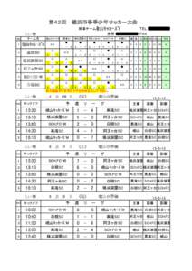 第４２回 　横浜市春季少年サッカー大会 幹事チーム嶮山ｷｯｶｰｽﾞM LL-26 NO