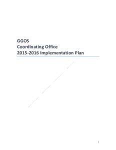 GGOS Coordinating OfficeImplementation Plan 1