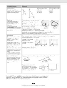 Important Concepts Corresponding Corresponding sides or angles have the same relative position in similar figures.