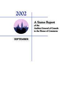 2002 A Status Report of the Auditor General of Canada to the House of Commons