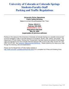 Parking / Parking violation / Disabled parking permit / University of Colorado Colorado Springs / Multi-storey car park / Double parking / Traffic ticket / Handicapped tag / Parking chair / Transport / Land transport / Road transport