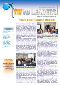 about & for MONTHLY CORPORATE MAGAZINE TIME FOR HEROIC DEEDS!