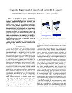 Sequential Improvement of Grasp based on Sensitivity Analysis Christoforos I. Mavrogiannis, Charalampos P. Bechlioulis and Kostas J. Kyriakopoulos Abstract— In this work, we present a novel concept in the area of optim