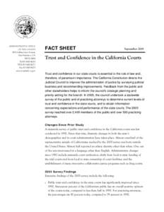 Trust and Confidence in the California Courts Page 1 of 2 ADMINISTRATIVE OFFICE OF THE COURTS
