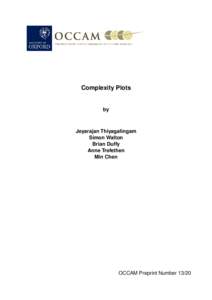 Complexity Plots  by Jeyarajan Thiyagalingam Simon Walton