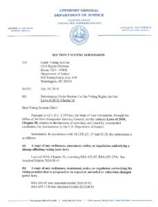 ATTORNEY GENERAL DEPARTMENT OF JUSTICE 33 CAPITOL STREET CONCORD, NEW HAMPSHIRE[removed]MICHAEL A. DELANEY