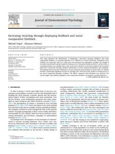 Journal of Environmental Psychology101e107  Contents lists available at ScienceDirect Journal of Environmental Psychology journal homepage: www.elsevier.com/locate/jep